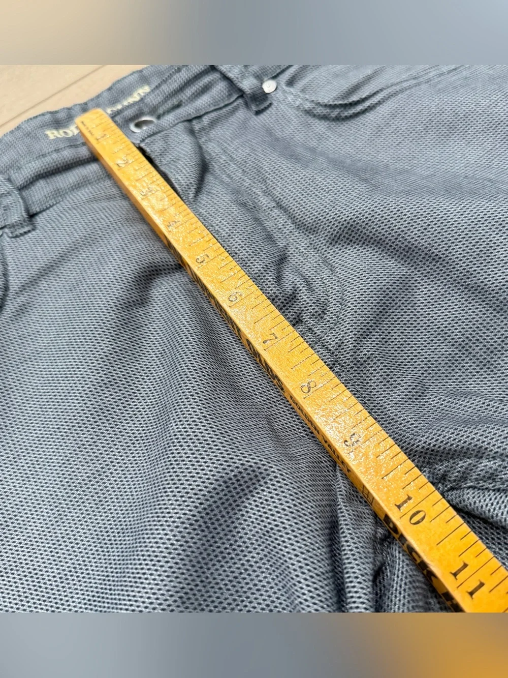 Rodd & Gunn Pants Men 34L (35x33) Gray Jeans Straight Fit Woven In Italy Cotton